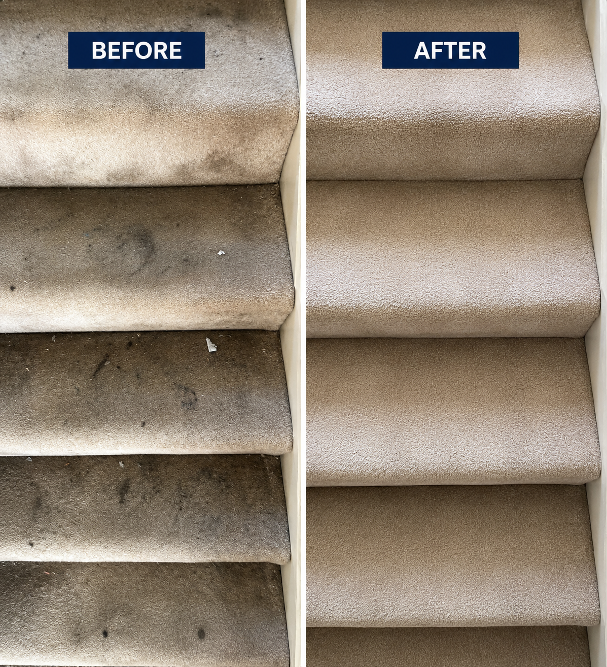 Carpet cleaning before and after
